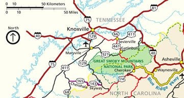 Directions From Knoxville To Gatlinburg Directions To The Great Smoky Mountains National Park | Entrances