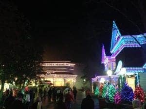 Christmas lights at Dollywood in Pigeon Forge TN.