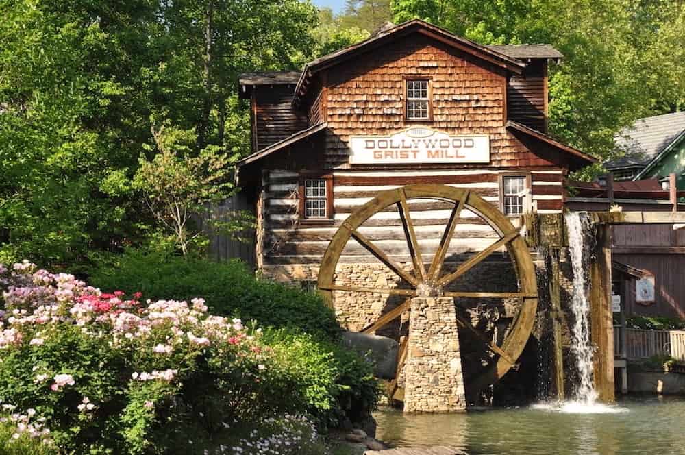The grist mill at Dollywood in Pigeon Forge TN.