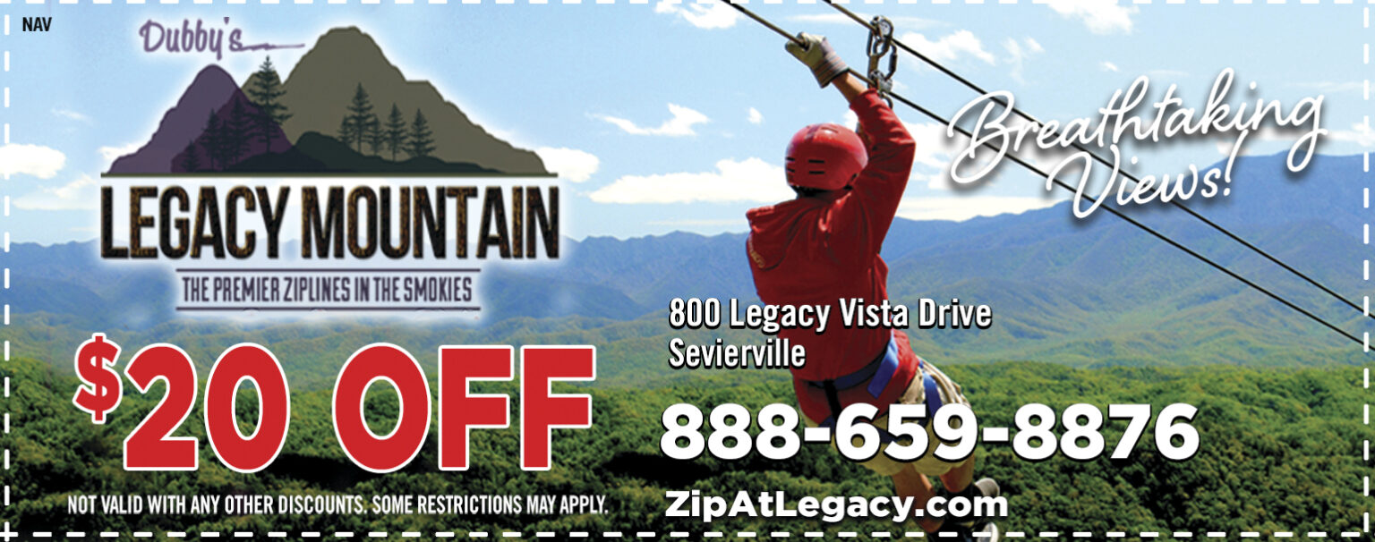 Legacy Mountain Ziplines Coupon