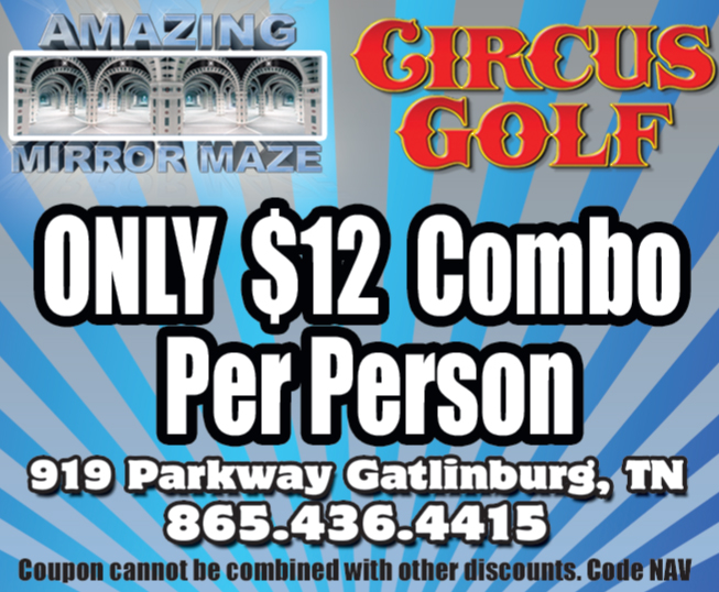 Amazing Mirror Maze/Circus Golf Coupon