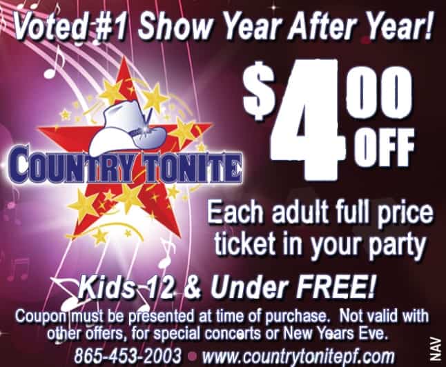 Country Tonite Theatre - Coupon $4 Off