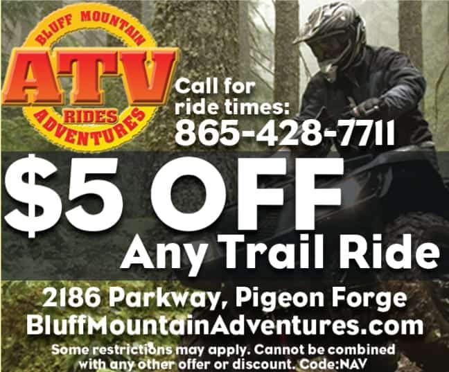 Bluff Mountain Adventures ATV Tours Coupon $5 Off