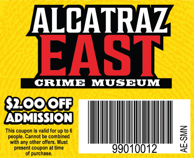 Alcatraz East Crime Museum Coupon $2 Off