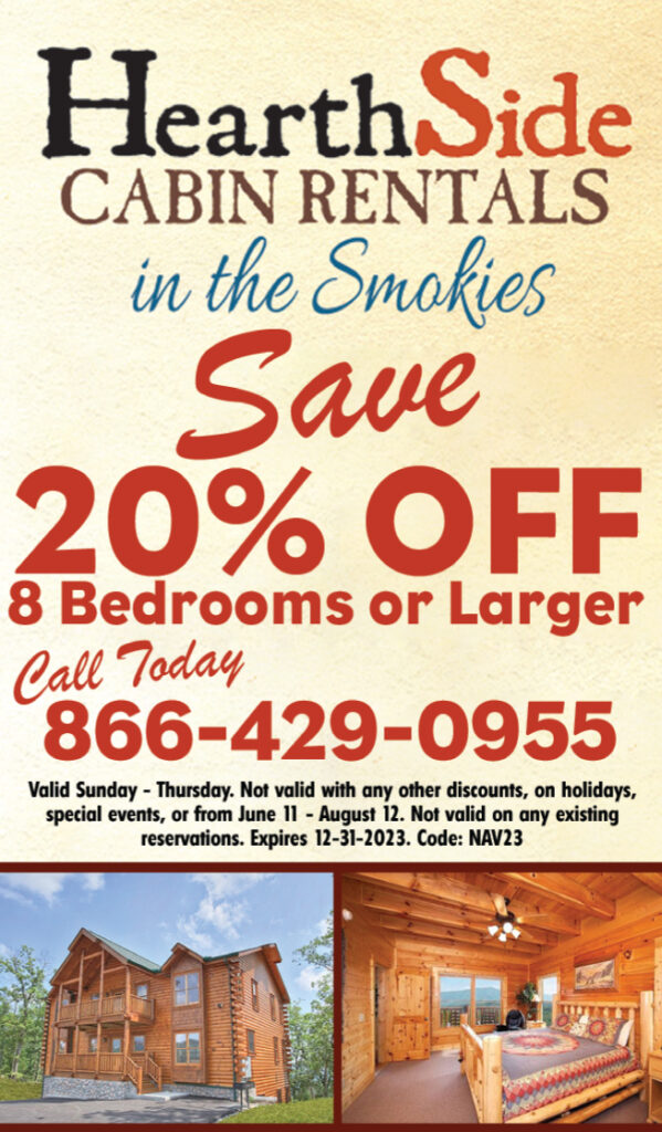 HearthSide Cabin Rentals Coupon 20% Off