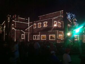 Christmas lights at Dollywood