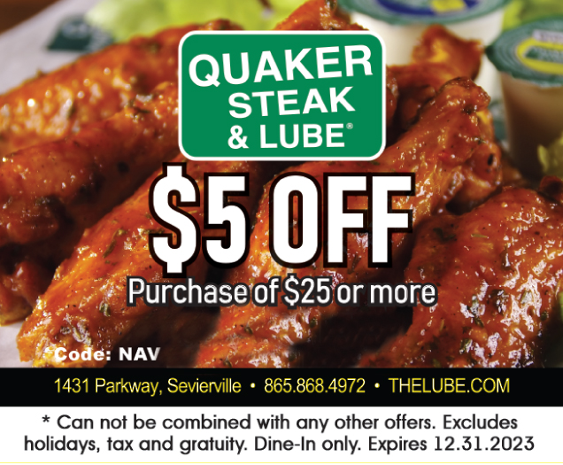 Quaker Steak & Lube Coupon $5 Off