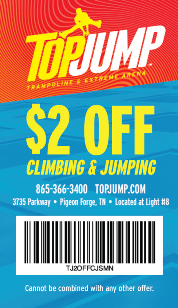 TopJump Trampoline & Extreme Arena Coupon $2 Off
