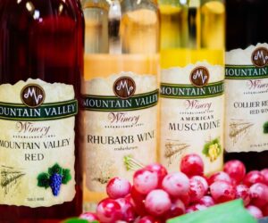 bottles with wine from Mountain Valley Winery