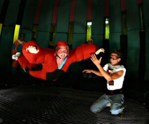 person flying in a tube at Flyaway