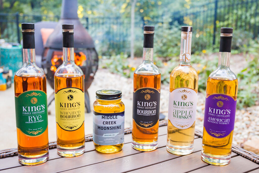 liquor from King’s Family Distillery