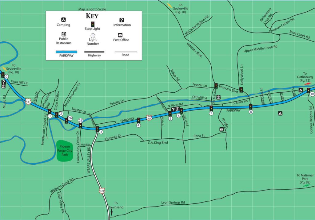 pigeon forge tn map