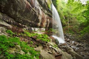 Rainbow Falls in the Great Smoky Mountains