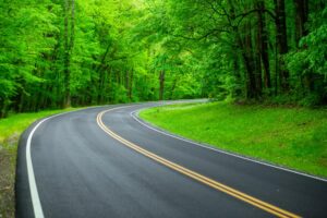 road in the smoky mountains