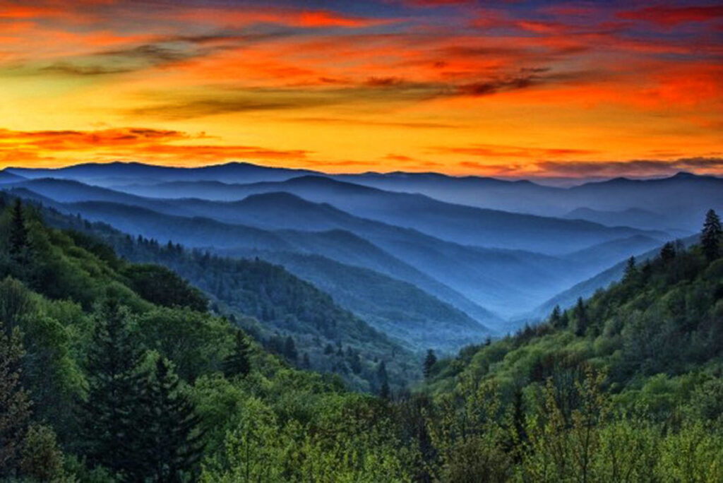 view on Smoky Mountains