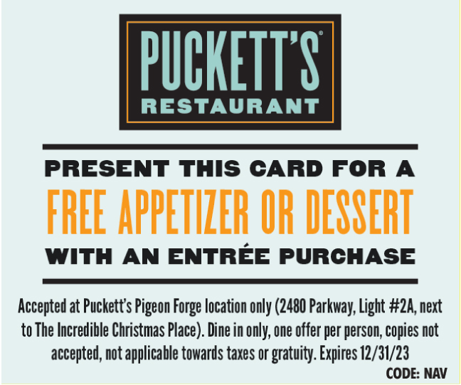 Puckett’s Coupon