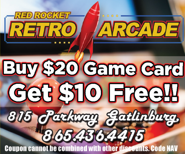 Red Rocket Retro Arcade Coupon