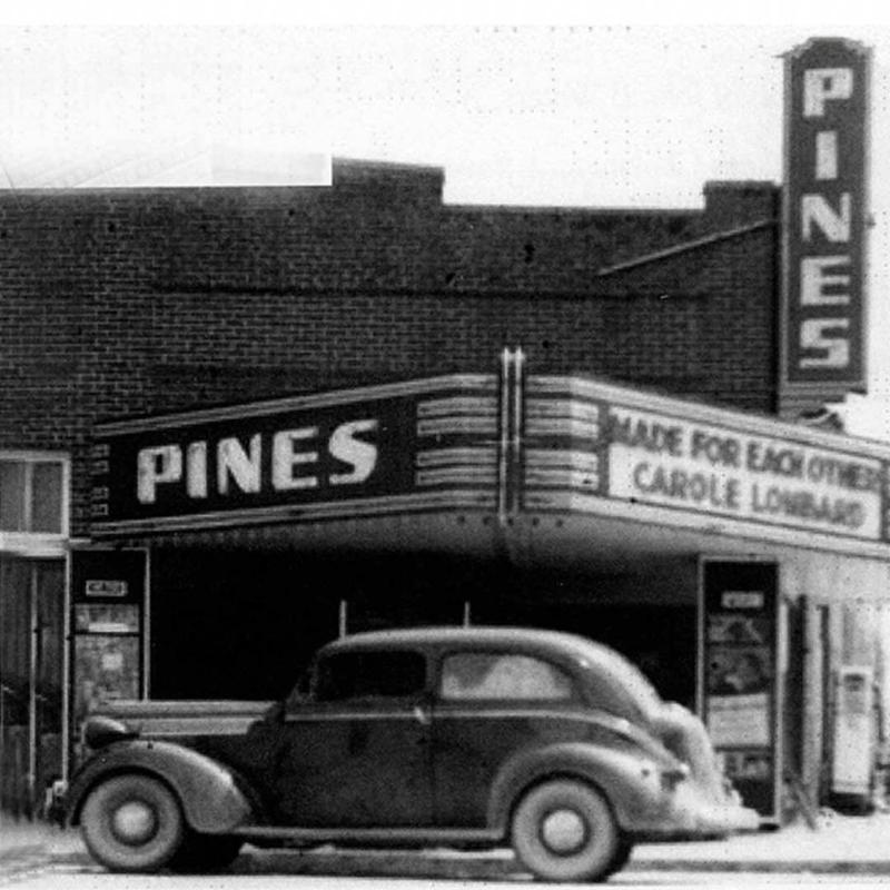 The Pines Theater facade