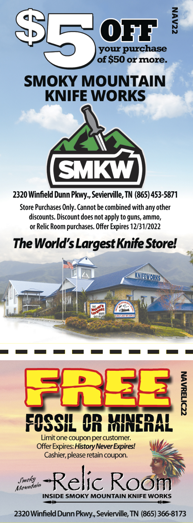 Smoky Mountain Knifeworks coupon