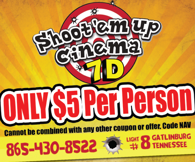 Shoot Em' Up 7D Cinema coupon Shoot Em' Up 7D Cinema coupon