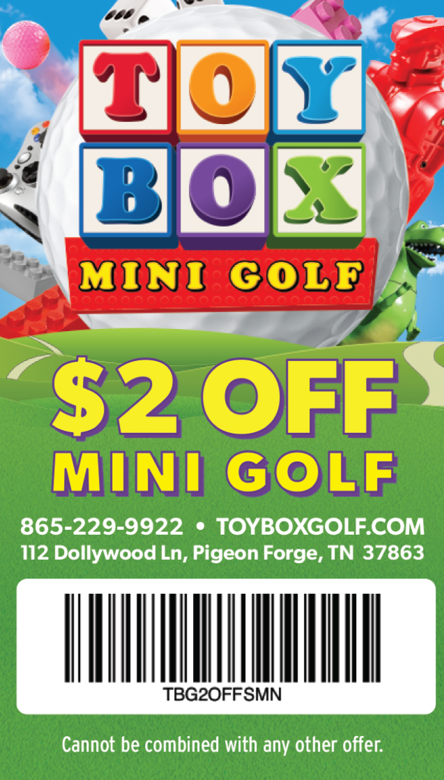 Toy Box Mini Golf coupon Toy Box Mini Golf coupon