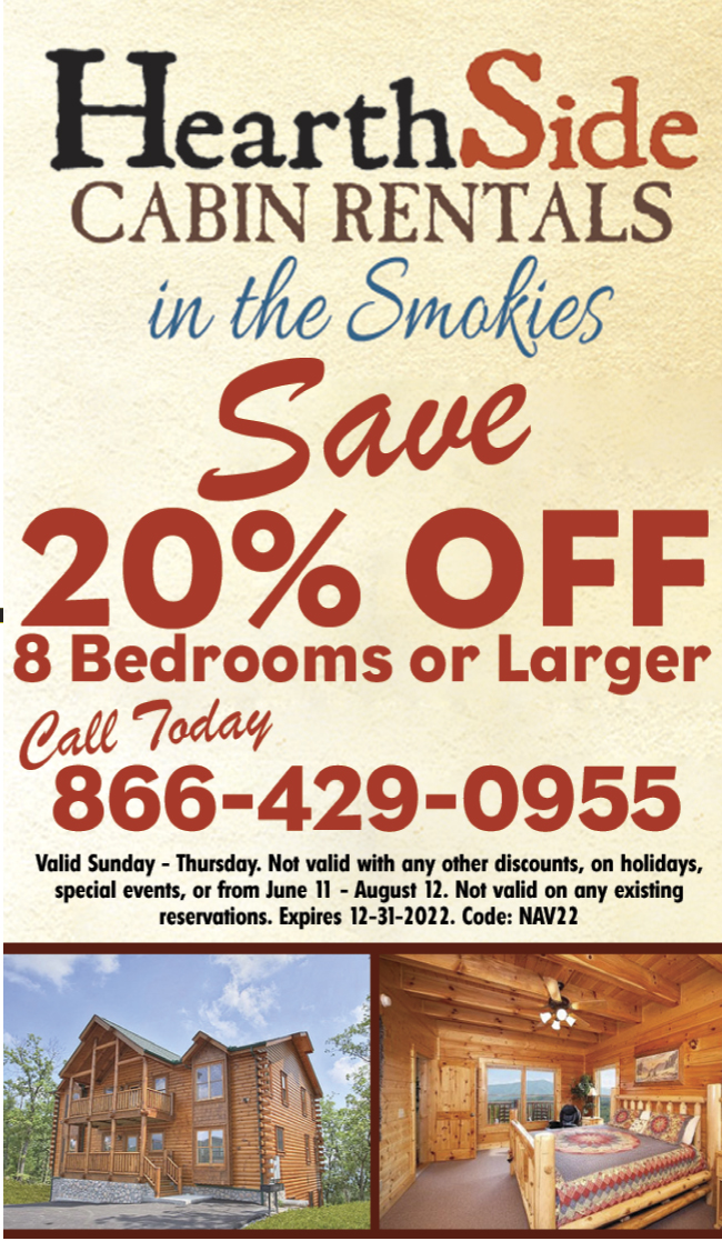 Hearthside Cabin Rentals coupon Hearthside Cabin Rentals coupon