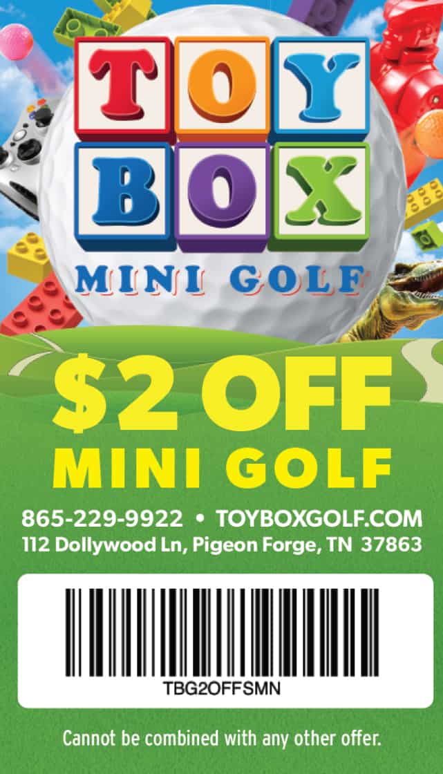 Toy Box Mini Golf coupon Toy Box Mini Golf coupon